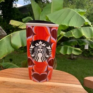 Starbucks heart traveler mug